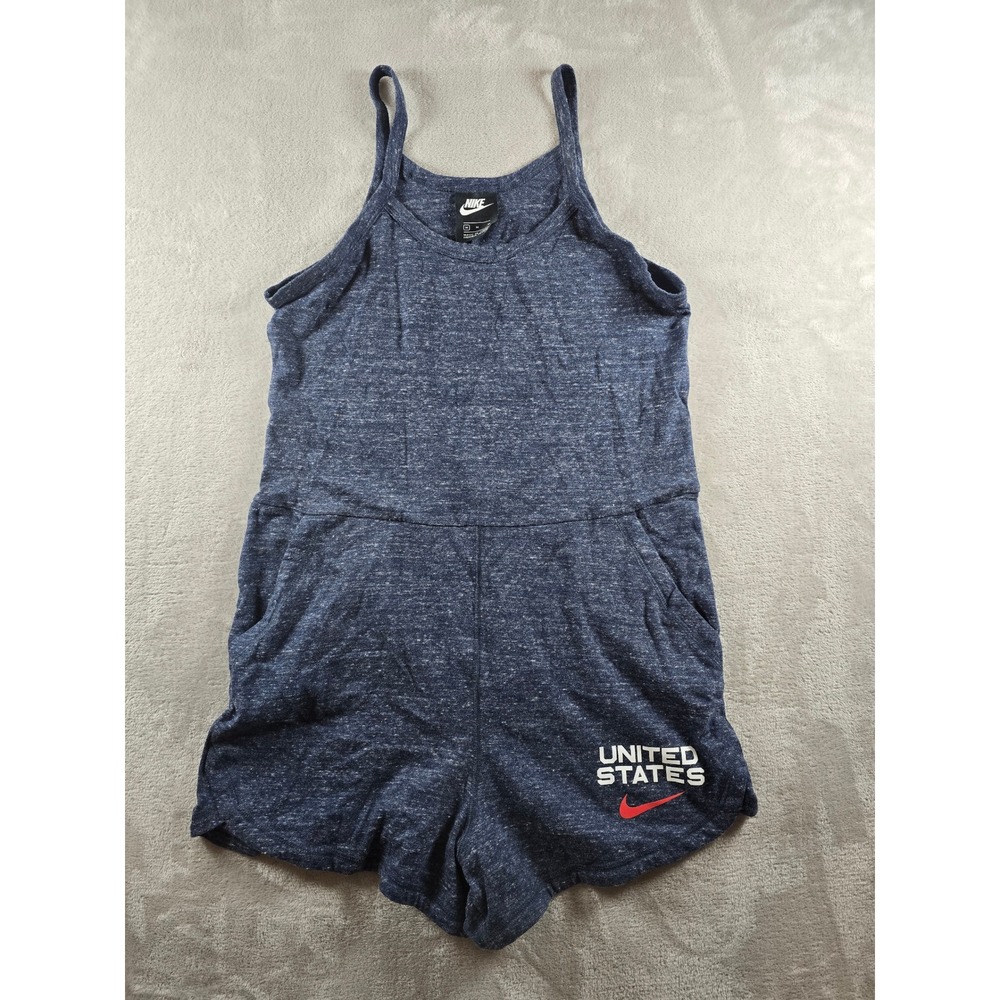 Nike Romper Women M‎ Blue United States CQ6067 Sleeveless Pockets Athleisure